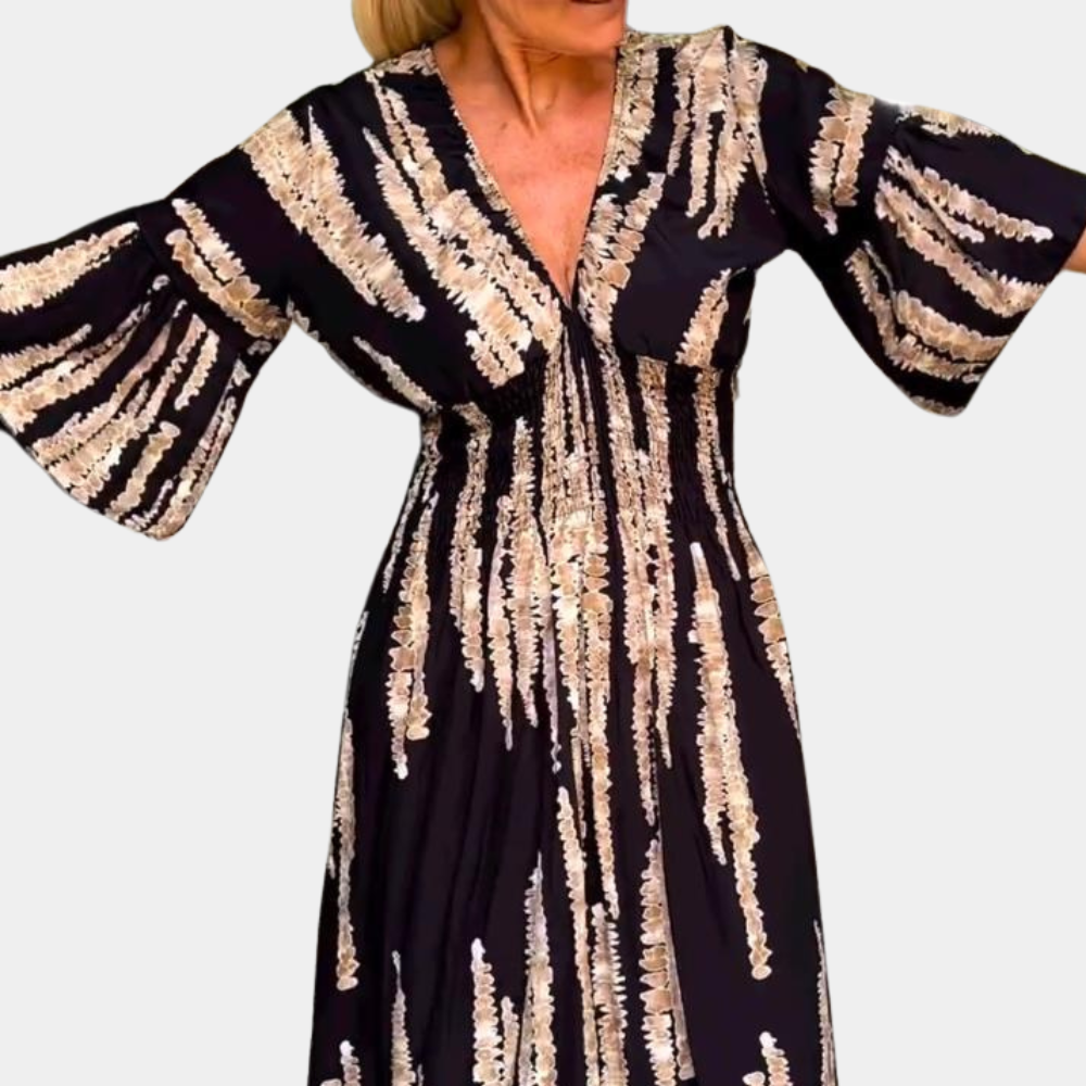 Elegante y acogedor vestido midi de mujer para cualquier ocasión