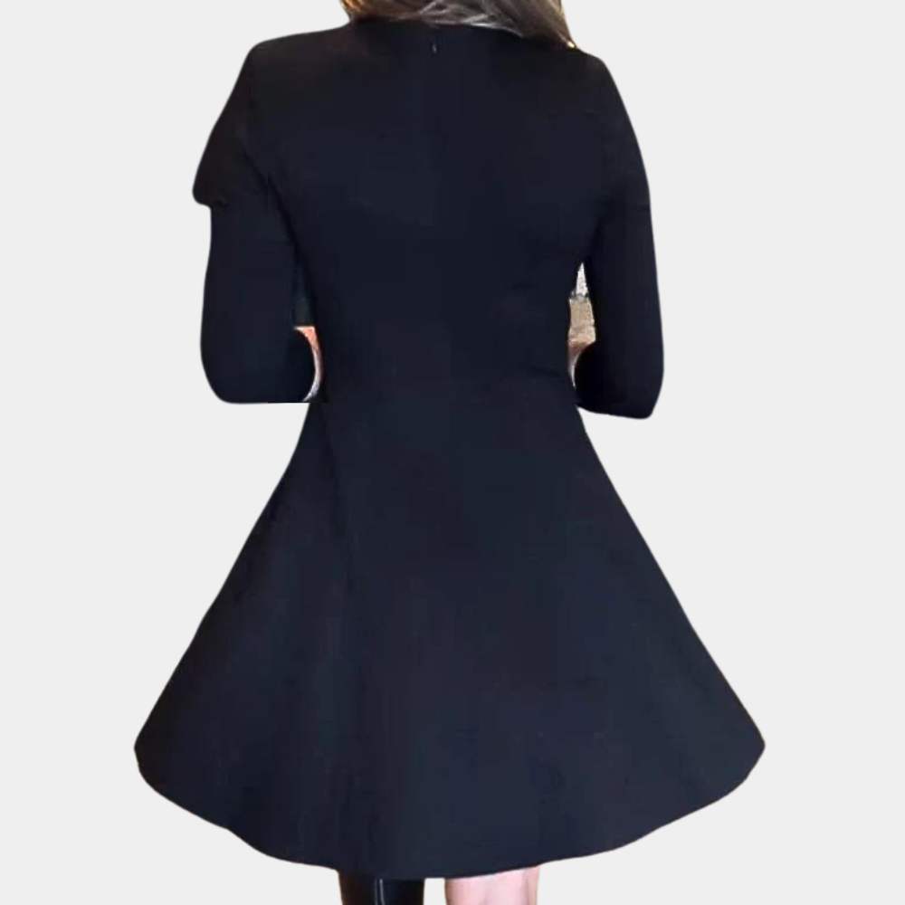 Elegante vestido de mujer con cremallera