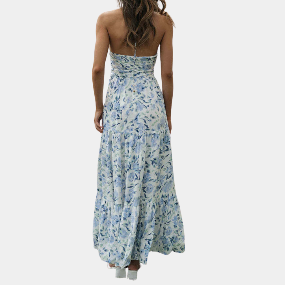Dagmar - Elegante vestido halter con un largo de ensueño