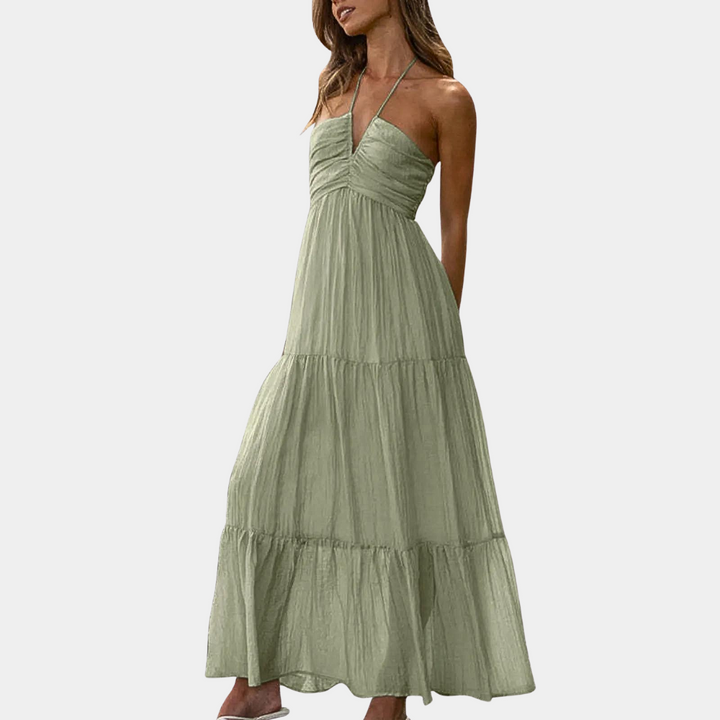 Dagmar - Elegante vestido halter con un largo de ensueño