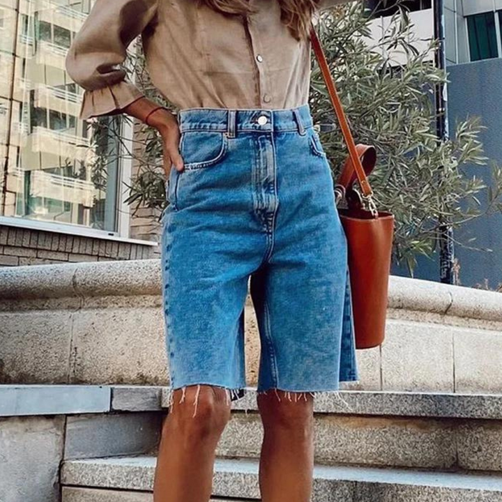 Dora - Pantalones cortos de cintura alta de moda para mujer