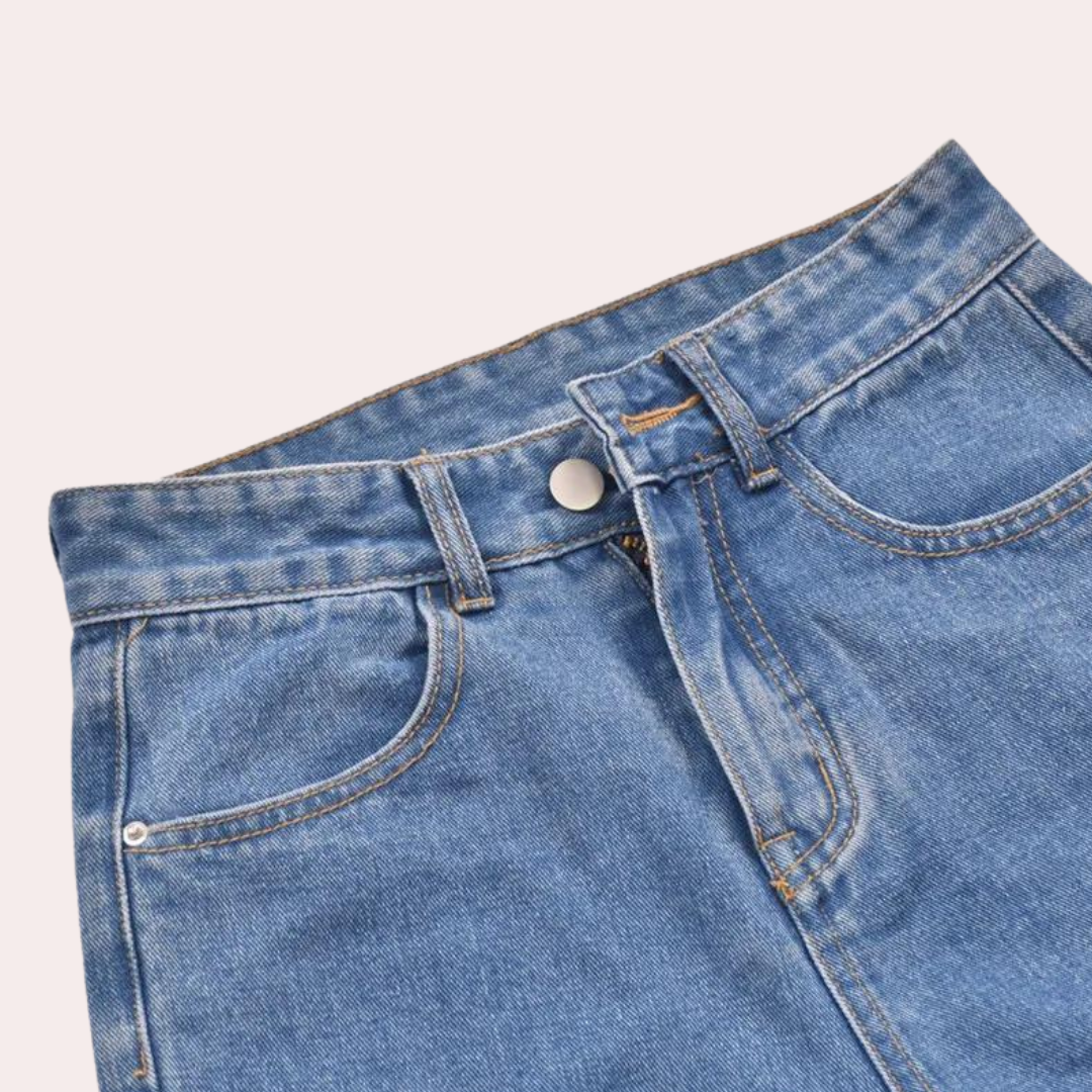 Dora - Pantalones cortos de cintura alta de moda para mujer