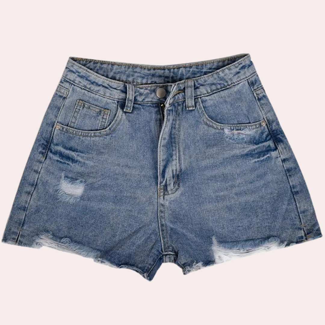 Ondine - Elegantes pantalones cortos vaqueros para mujer