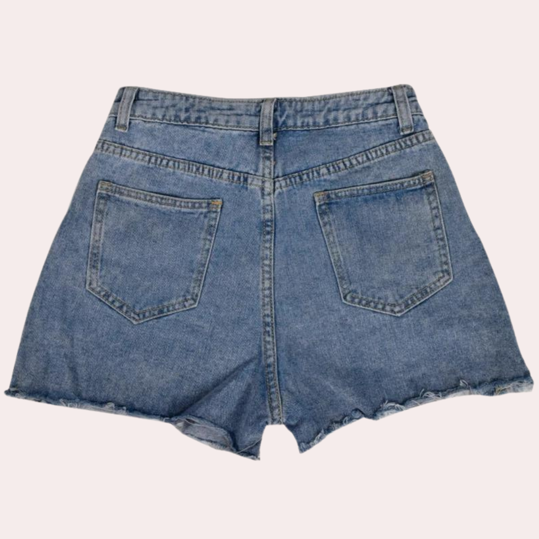 Ondine - Elegantes pantalones cortos vaqueros para mujer
