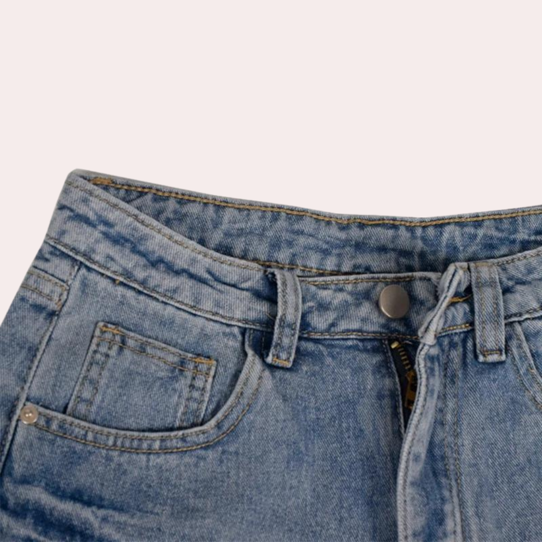 Ondine - Elegantes pantalones cortos vaqueros para mujer