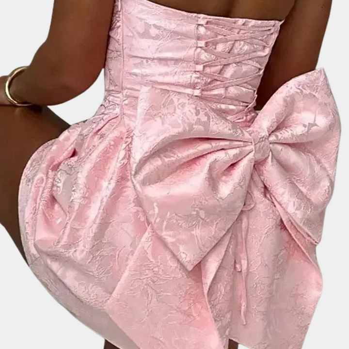 Amelia - Elegante vestido de cóctel sin tirantes para mujer
