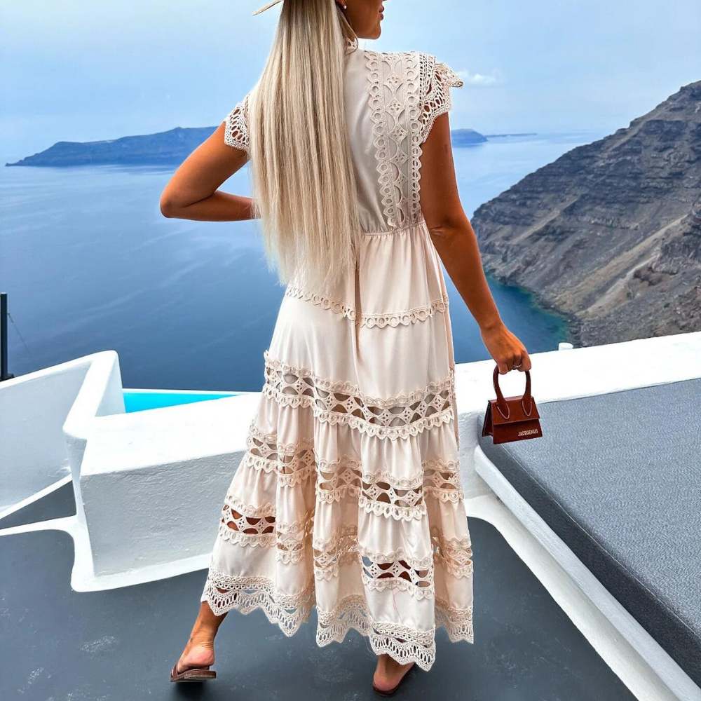 Antonina - Precioso vestido largo de encaje con un aire sofisticado
