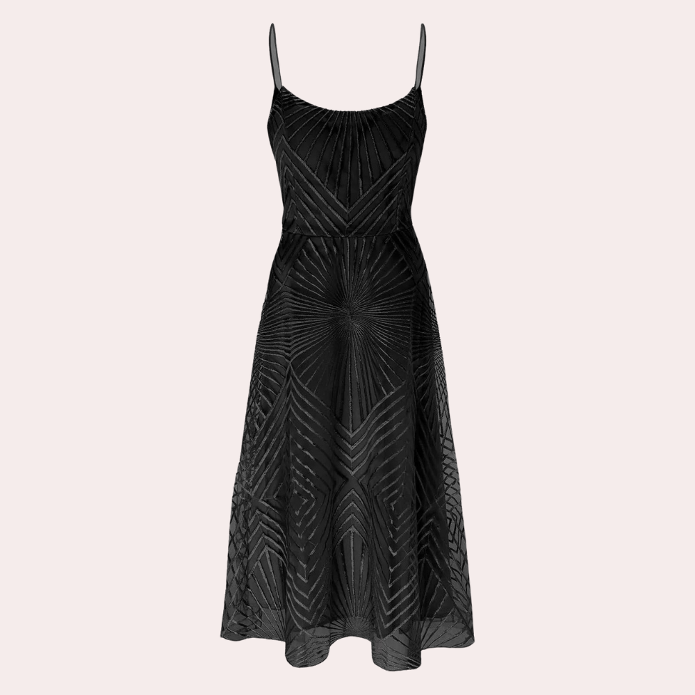 Blanca - Elegante vestido con elegante diseño de espalda abierta