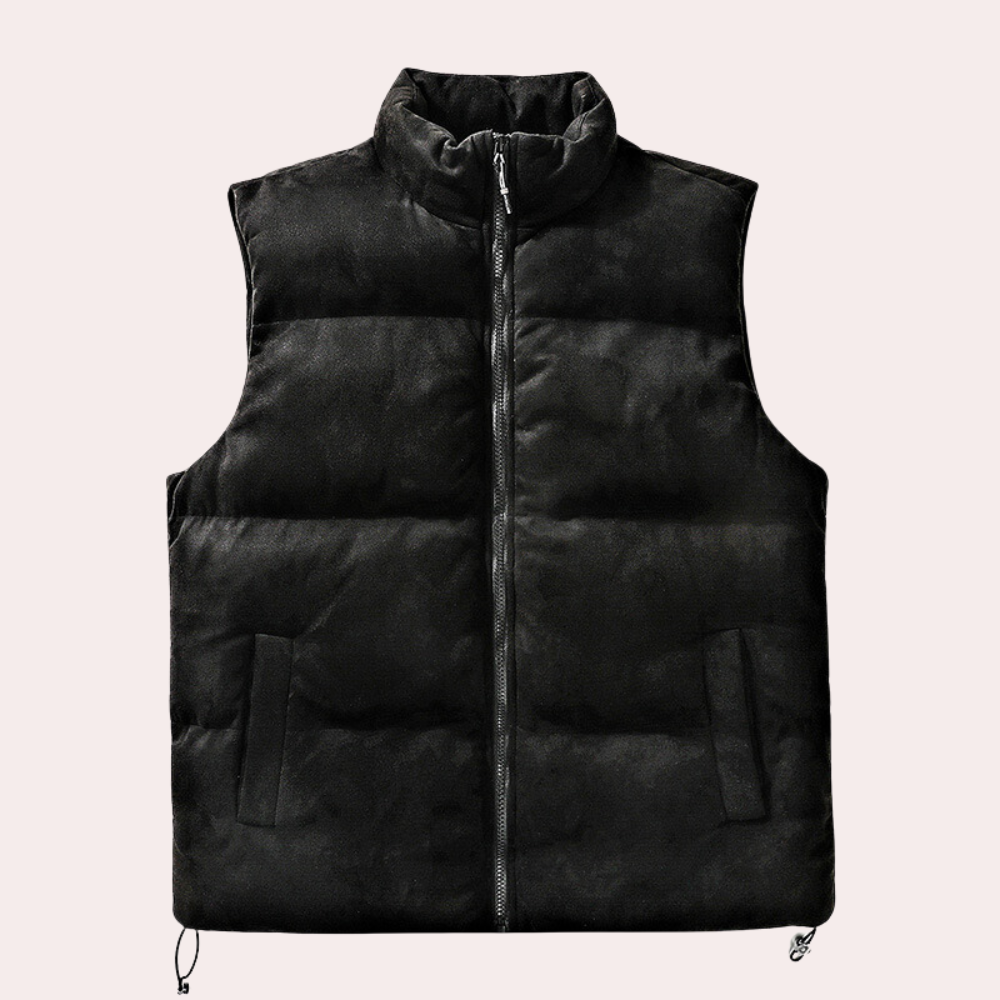 Adorjan - Elegante y acogedor chaleco acolchado de hombre para días cómodos