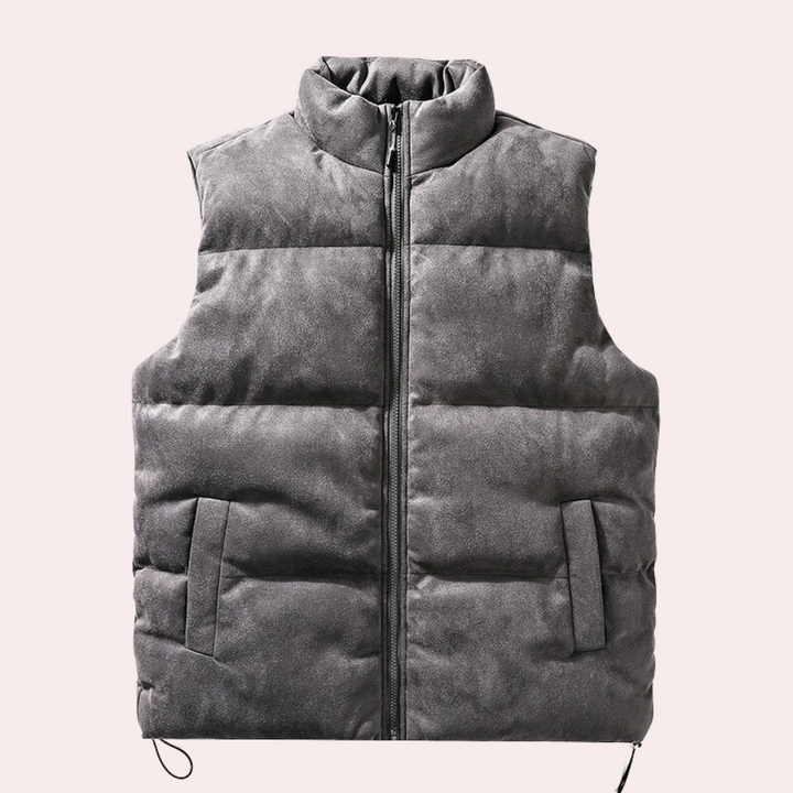 Adorjan - Elegante y acogedor chaleco acolchado de hombre para días cómodos