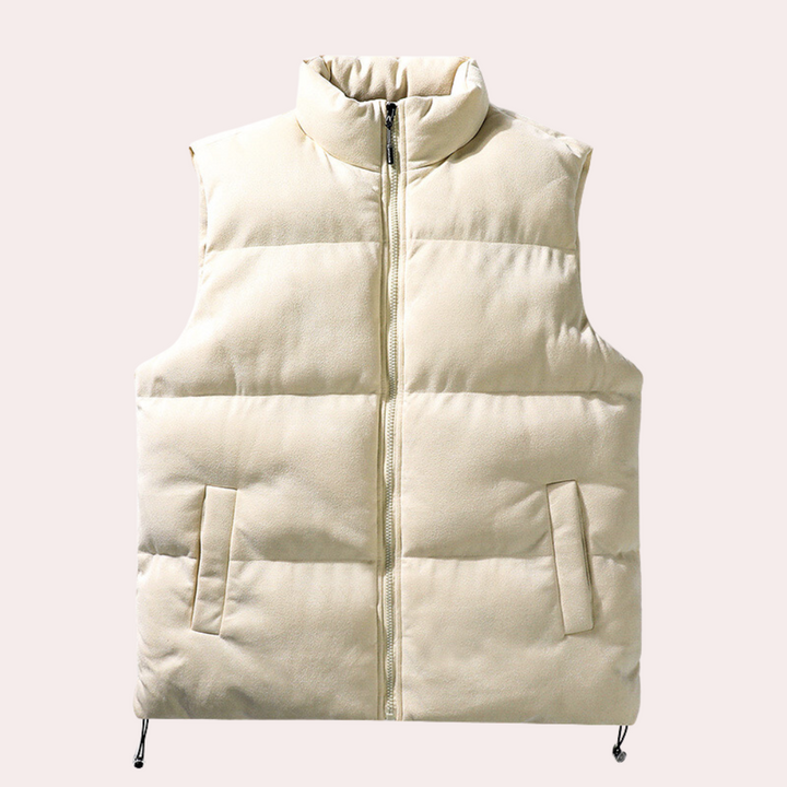 Adorjan - Elegante y acogedor chaleco acolchado de hombre para días cómodos
