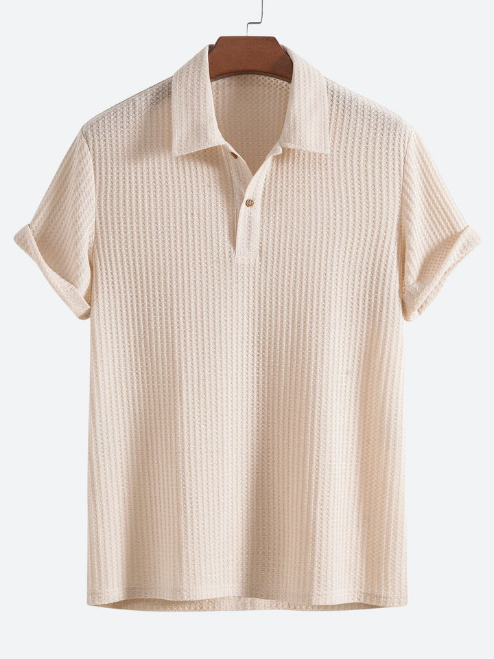 Elegante polo de punto Waffle - Chen