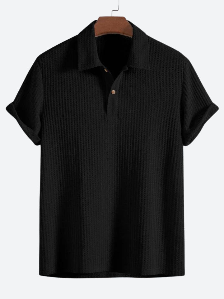 Elegante polo de punto Waffle - Chen