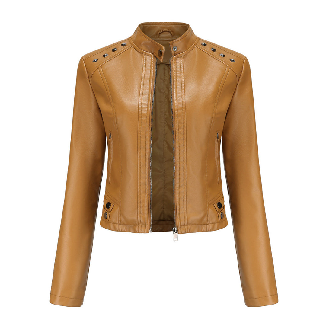Elegante chaqueta de piel - Colección NAJLA