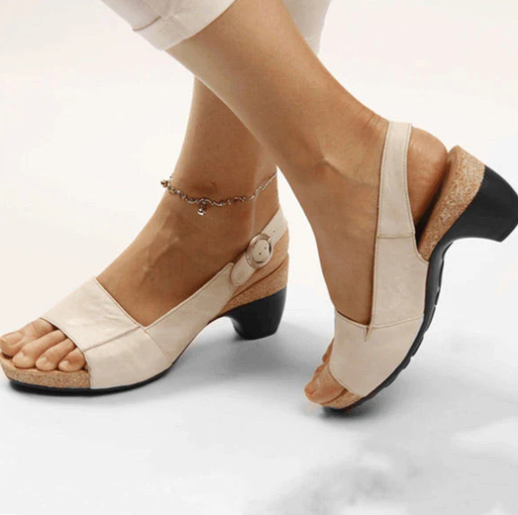 Aprilyn - Zapatos elegantes y cómodos con tacón bajo y robusto