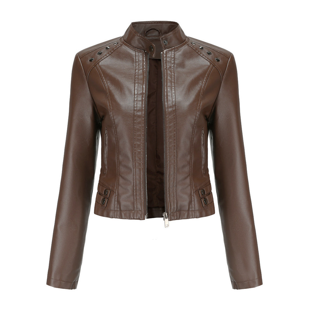 Elegante chaqueta de piel - Colección NAJLA
