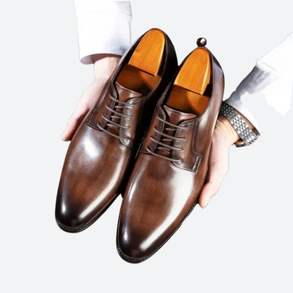 Elegantes zapatos de cordones de piel italiana - Darryl