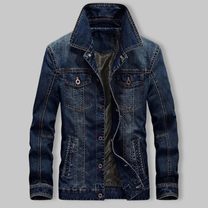 TEUN - Chaqueta clásica atemporal para hombre de estilo elegante