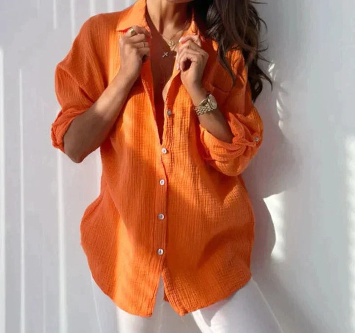 Emma - Elegante blusa de verano de manga larga para la mujer a la moda