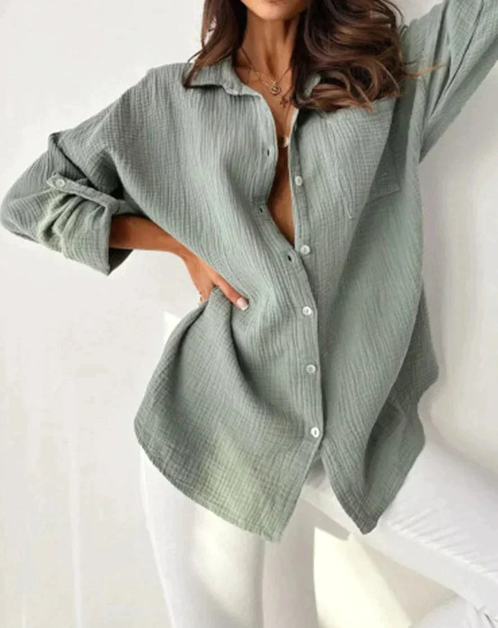 Emma - Elegante blusa de verano de manga larga para la mujer a la moda