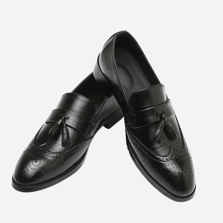 Elegantes zapatos ortopédicos para hombre con borlas - Frane