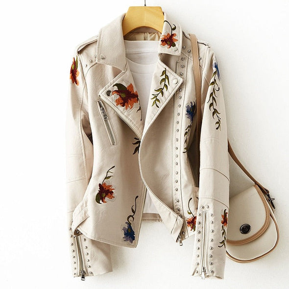 Ivy - Lujosa y cómoda chaqueta de piel sintética para señora