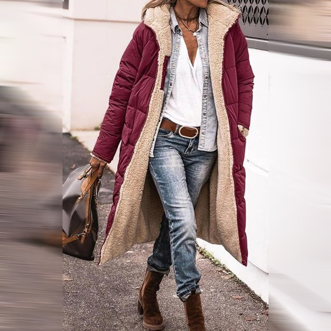 HAZEL - Elegante abrigo largo de invierno para mujer
