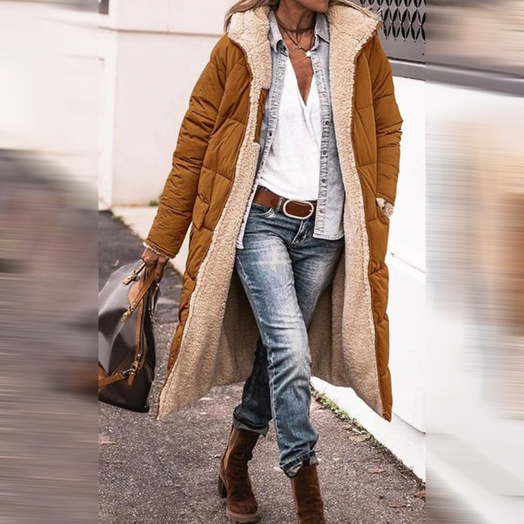 HAZEL - Elegante abrigo largo de invierno para mujer