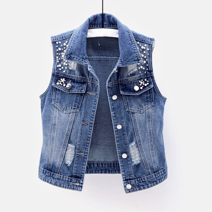 Ella - Elegante chaqueta vaquera embellecida para primavera/verano para mujer
