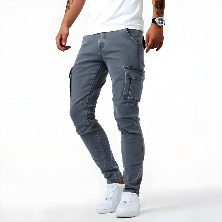 Francisco™ - Pantalón cargo vaquero elástico