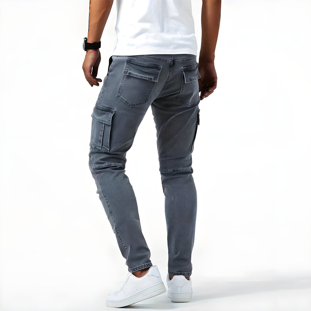 Francisco™ - Pantalón cargo vaquero elástico