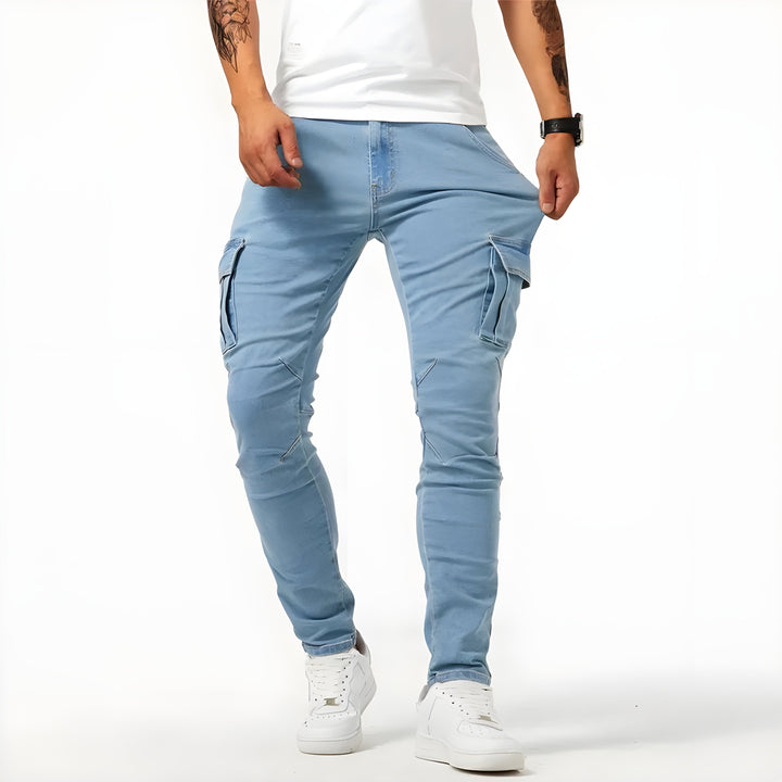 Francisco™ - Pantalón cargo vaquero elástico