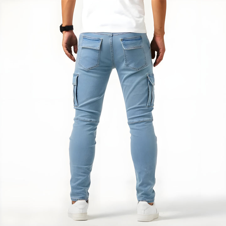 Francisco™ - Pantalón cargo vaquero elástico