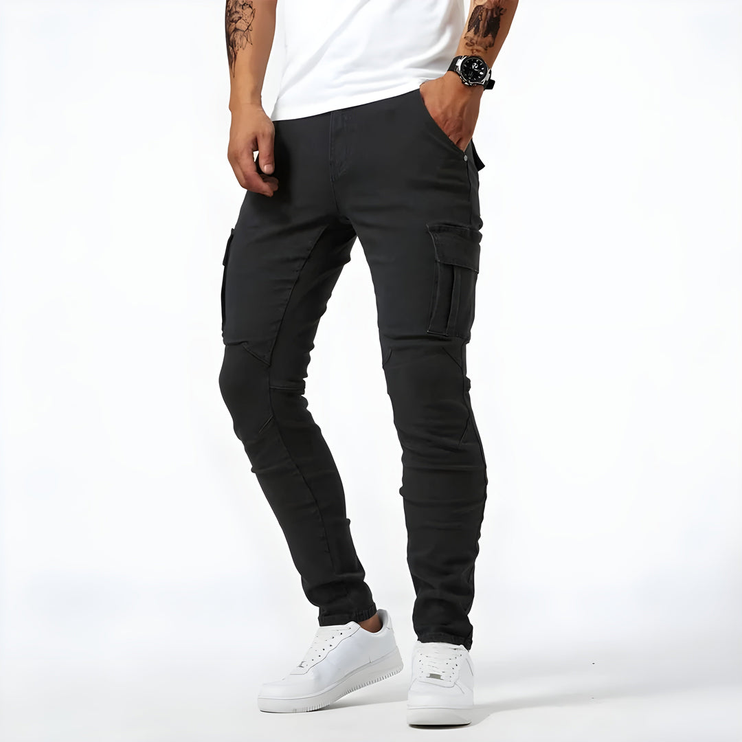 Francisco™ - Pantalón cargo vaquero elástico