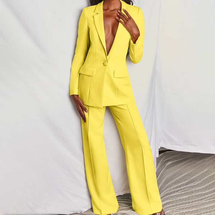 Elegante conjunto de blazer y pantalón para mujer JESSIKA