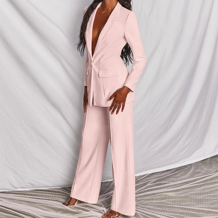 Elegante conjunto de blazer y pantalón para mujer JESSIKA