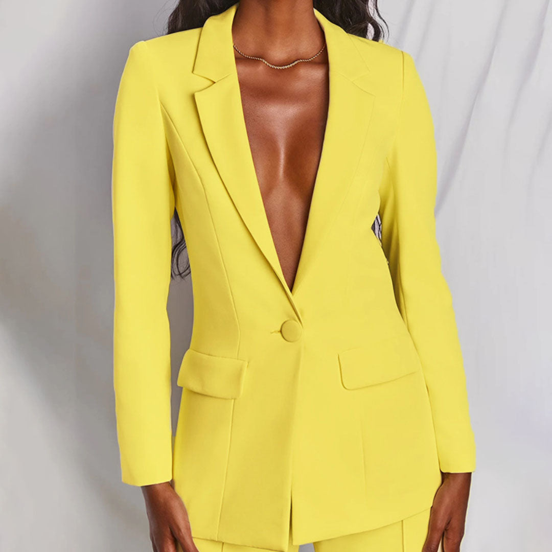 Elegante conjunto de blazer y pantalón para mujer JESSIKA