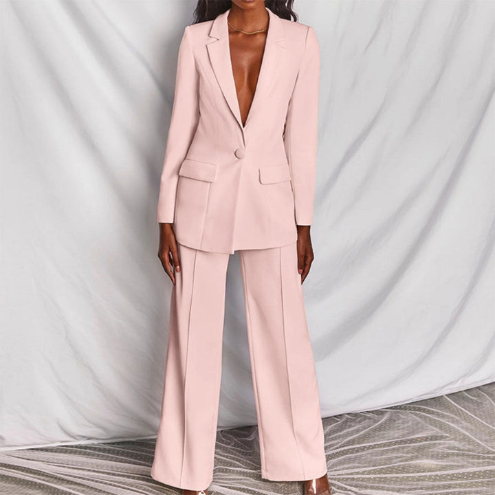 Elegante conjunto de blazer y pantalón para mujer JESSIKA
