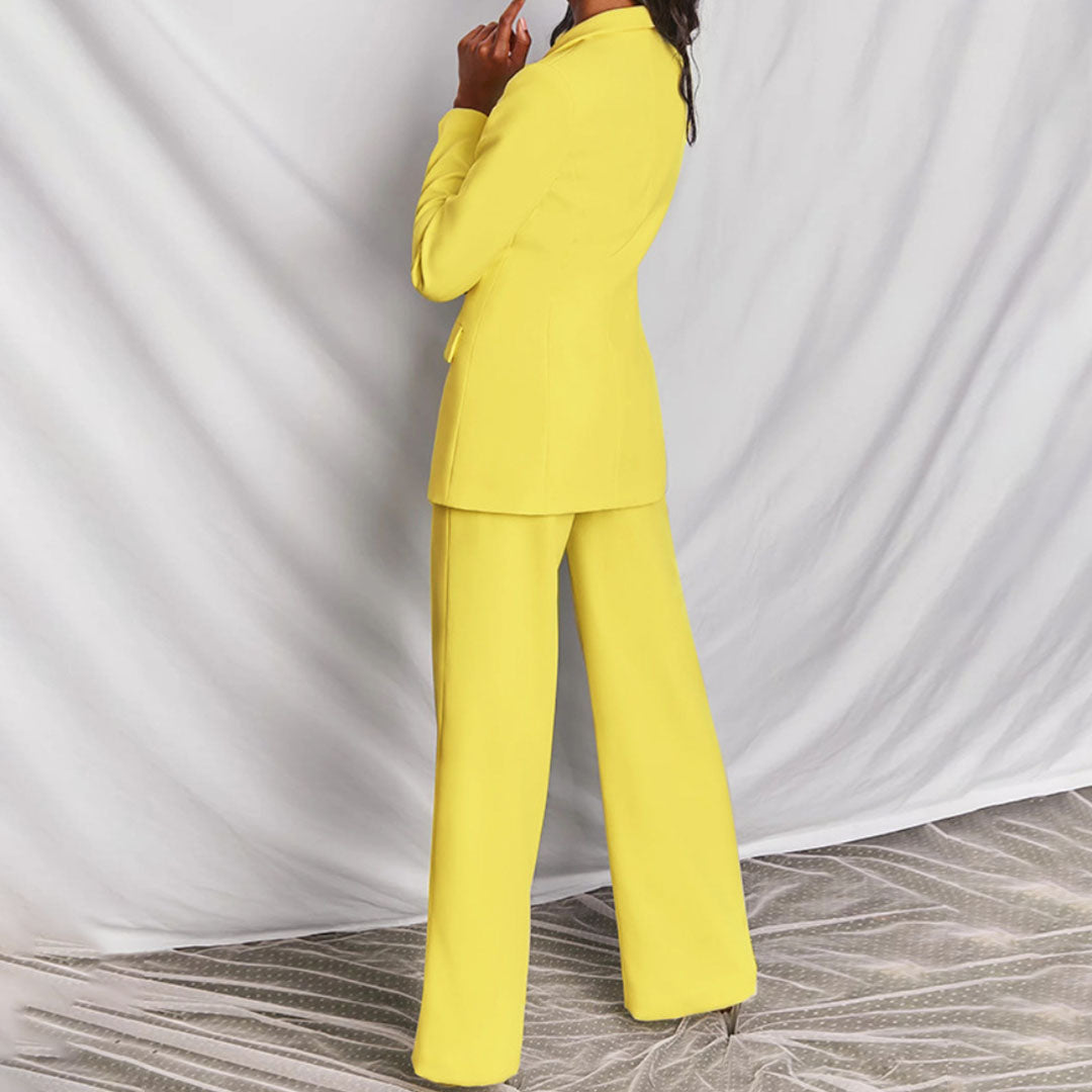 Elegante conjunto de blazer y pantalón para mujer JESSIKA