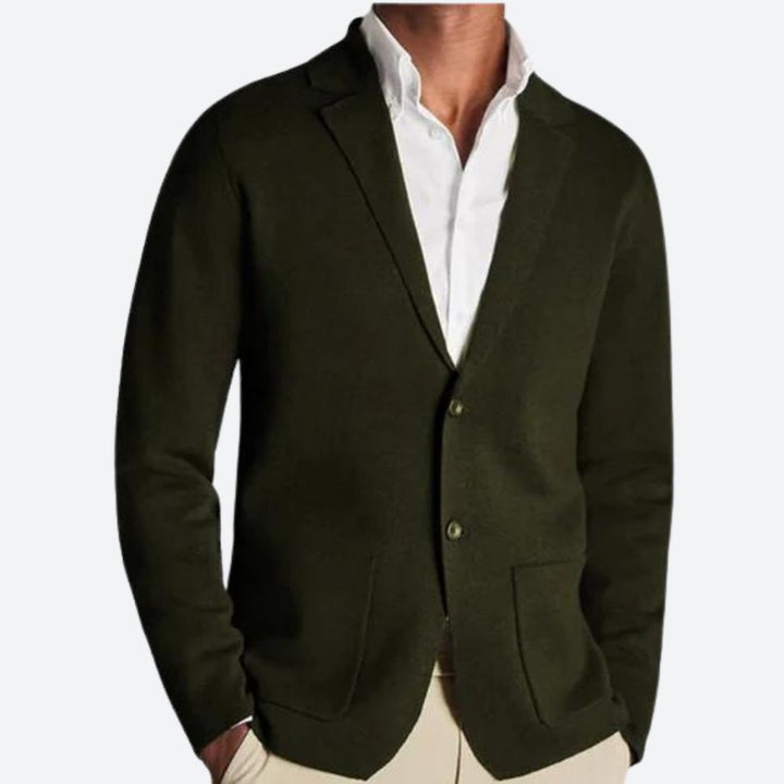 Elegante jersey blazer de punto para hombre - Jomar