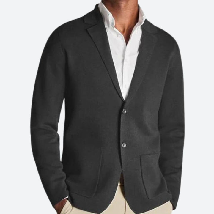 Elegante jersey blazer de punto para hombre - Jomar