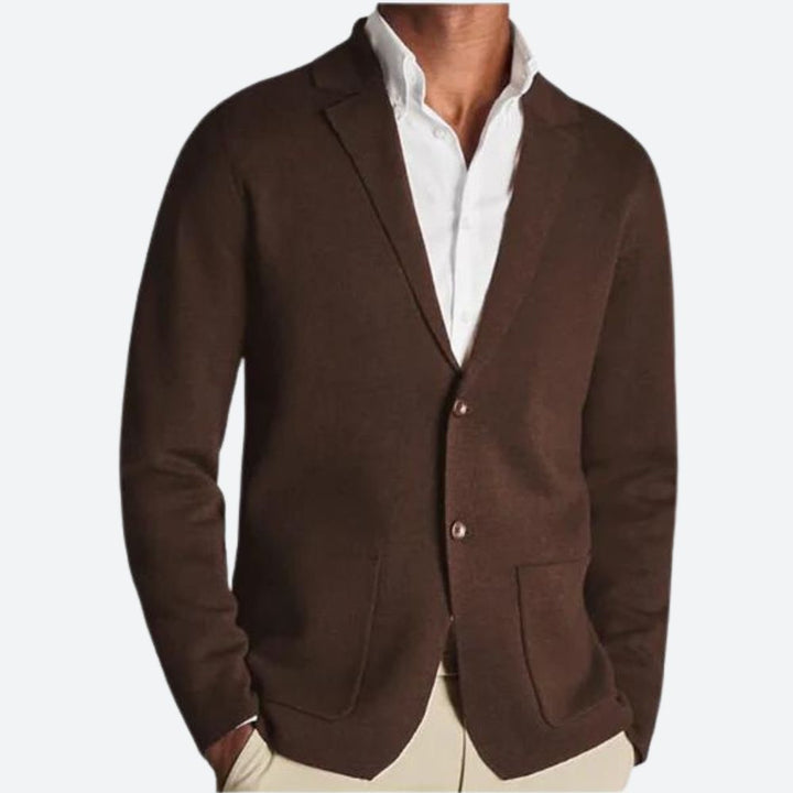 Elegante jersey blazer de punto para hombre - Jomar