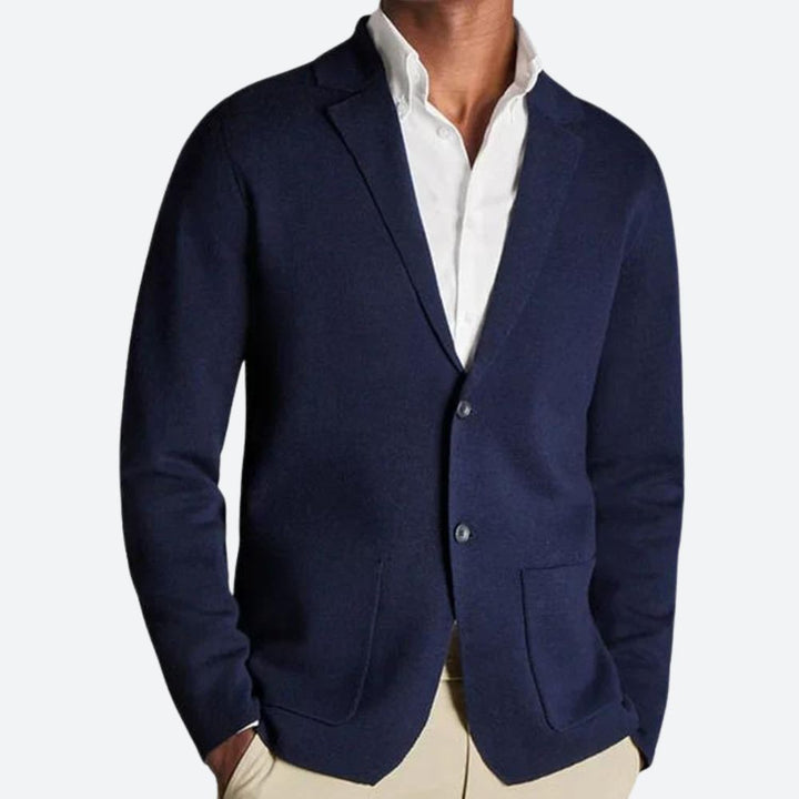 Elegante jersey blazer de punto para hombre - Jomar