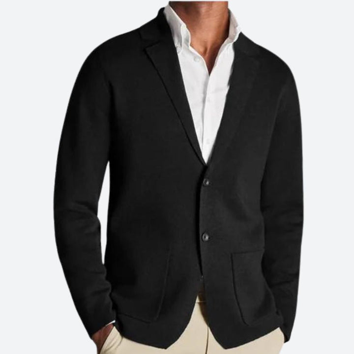 Elegante jersey blazer de punto para hombre - Jomar