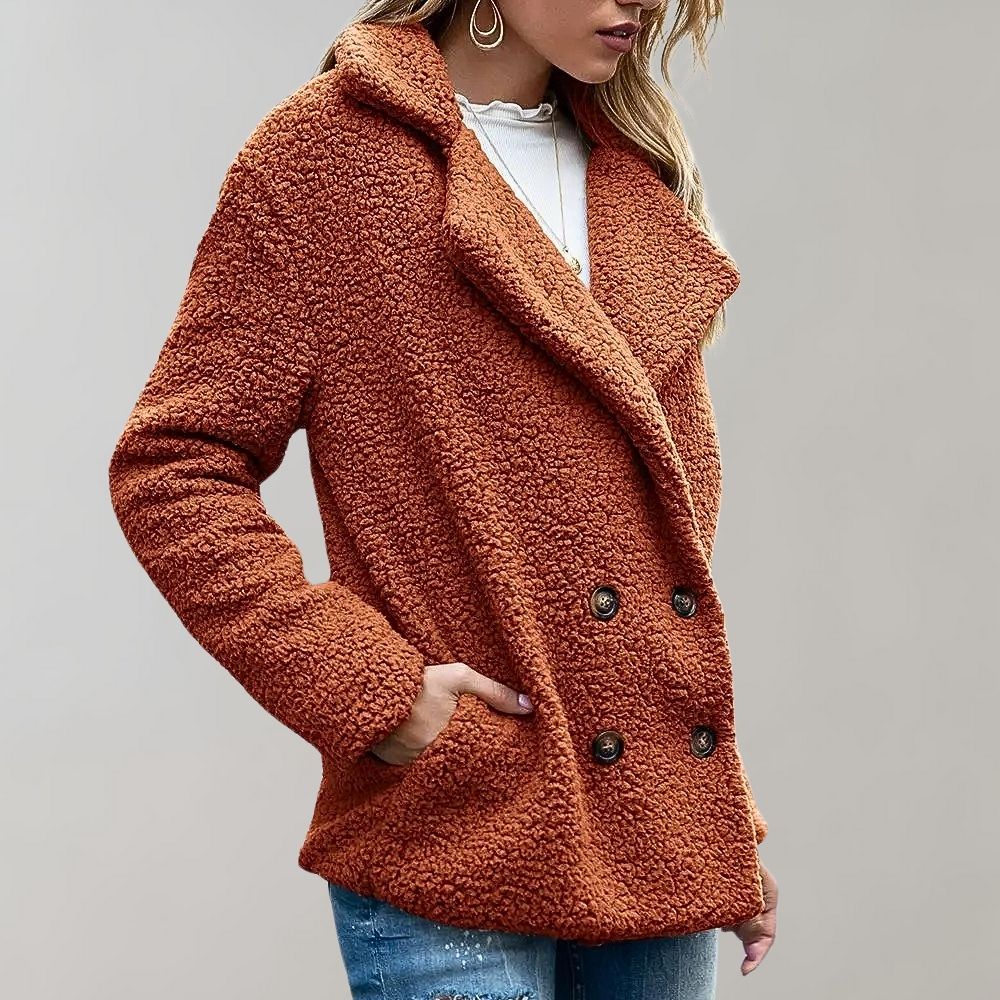 Lanaia - Elegante abrigo corto de invierno para mujer