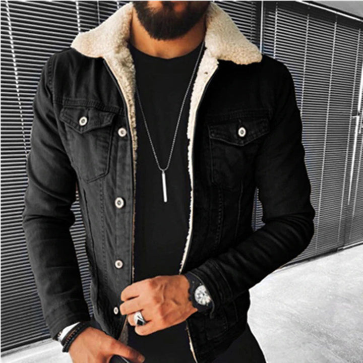 Elegante chaqueta vaquera Leo para hombre: ¡mezcla perfecta de comodidad y aspecto vintage!
