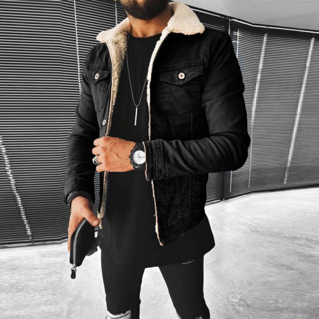 Elegante chaqueta vaquera Leo para hombre: ¡mezcla perfecta de comodidad y aspecto vintage!
