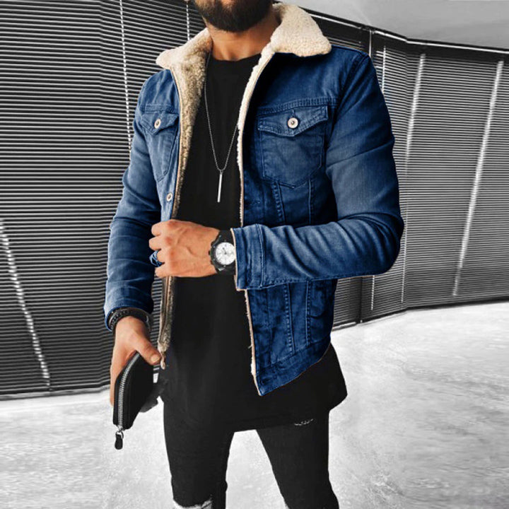 Elegante chaqueta vaquera Leo para hombre: ¡mezcla perfecta de comodidad y aspecto vintage!
