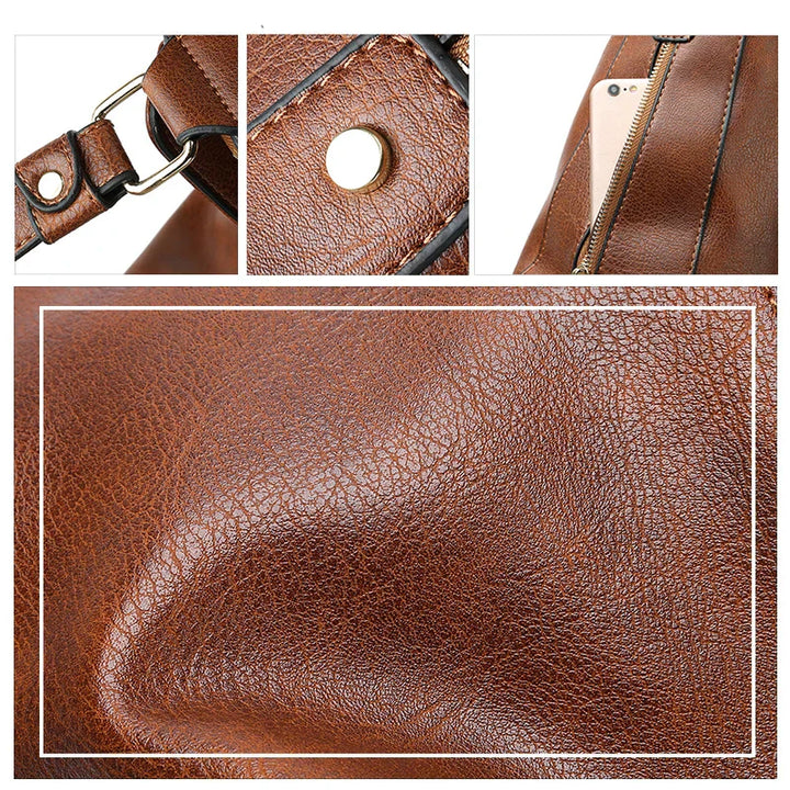 Jacky - Elegante y espacioso bolso tote de piel para las aventuras de verano de las mujeres
