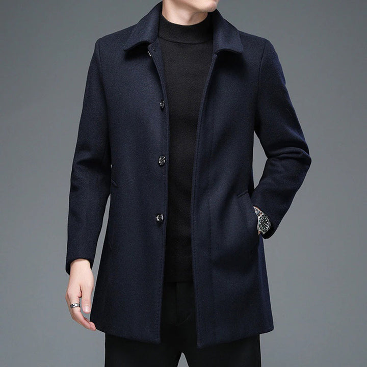 MISAEL - Elegante chaqueta larga para hombre